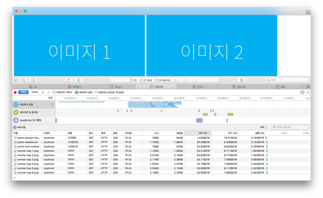 사파리 이미지 로딩